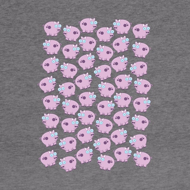 Pig cartoon pattern by nickemporium1